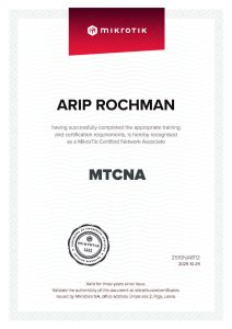 MTCNA Certificate_ARIP ROCHMAN